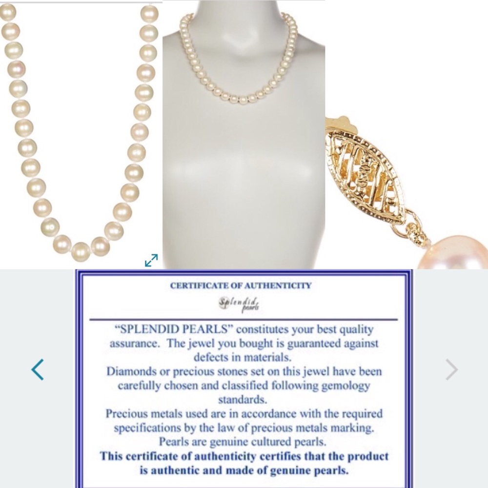 💯14k GOLD CLASP 8.mm Akoya NWOT Pearls ♥️